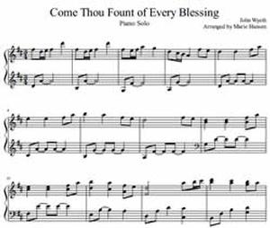 Come Thou Fount of Every Blessing (Piano Solo)