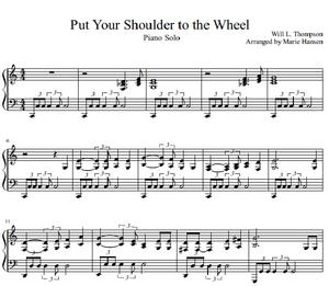 Put Your Shoulder to the Wheel (Piano Solo)