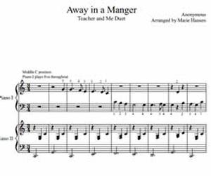 Away in a Manger (Teacher and Me Piano Duet)
