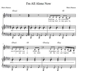 I'm All Alone Now (Vocal Solo)