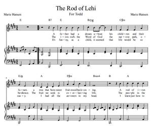 The Rod of Lehi (Vocal Solo with Piano accompaniment and Guitar Chords)